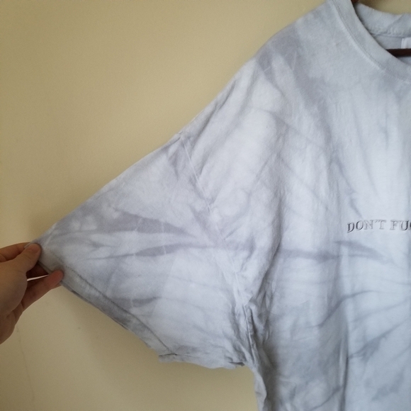 MAYFAIR Group Don't F*** With My Aura Tie Dye Oversized Tee Unisex OSFM - Picture 3 of 7